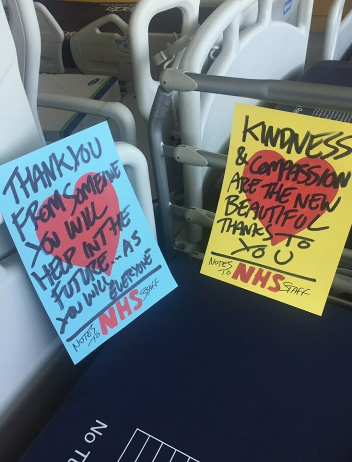 rlmaybank's tweet photo. So pleased to see these @uclh 💙 
#notestoNHS https://t.co/TwPUVO9AFm