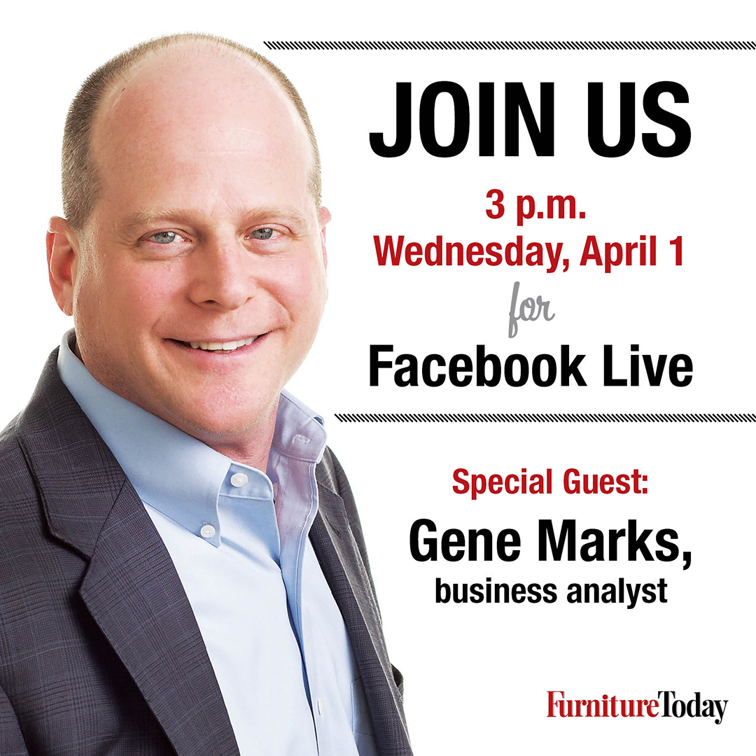FurnitureToday's tweet image. Join us at 3 p.m. Wednesday, April 1, for a Facebook Live with small-business expert and financial analyst @genemarks, who will explain what the recently passed CARES Act means for small business. Mark your calendars now: bit.ly/2QWrAzn

Brought to you by @Therapedic