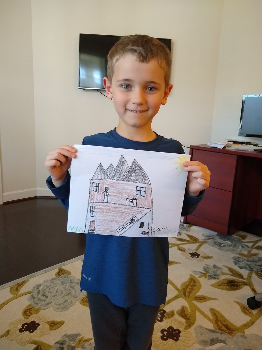 Kathy4678's tweet photo. @SMarionArtEd We're working on architecture today! #tolbertart #distancelearning #wemissyou https://t.co/kkvbeIACZN
