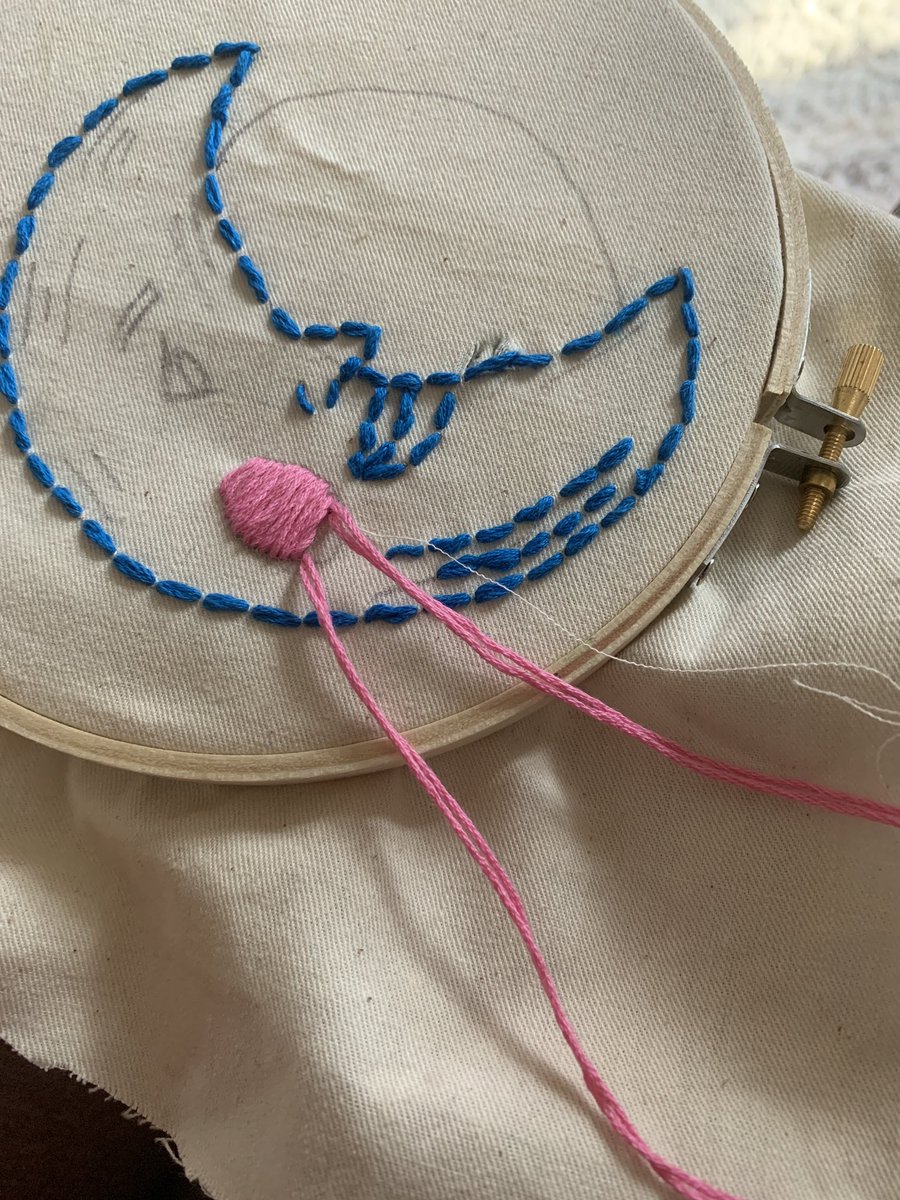 MiriamQuezada13's tweet image. starting working on embroidery! day one of LV’s virtual spirit week done ✅#WildcatVirtualPride