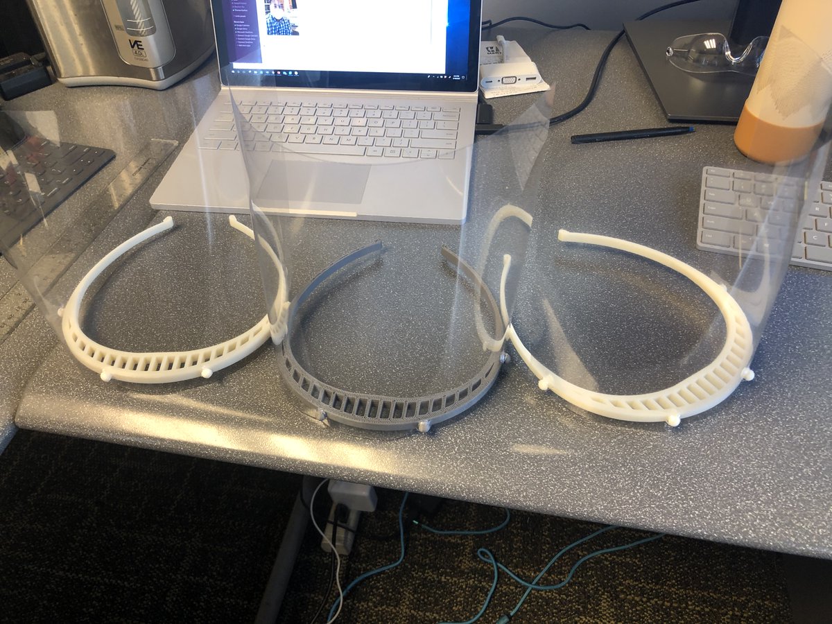 Our neighbors at <a href="/CocaColaCo/">The Coca-Cola Co.</a> here in Atlanta brought 6,000 pounds of plastic sheeting to campus, where our students and faculty will use it to make more than 50,000 plastic surgical shields to be donated to hospitals across our area as we battle COVID-19. #SwarmStrenGTh