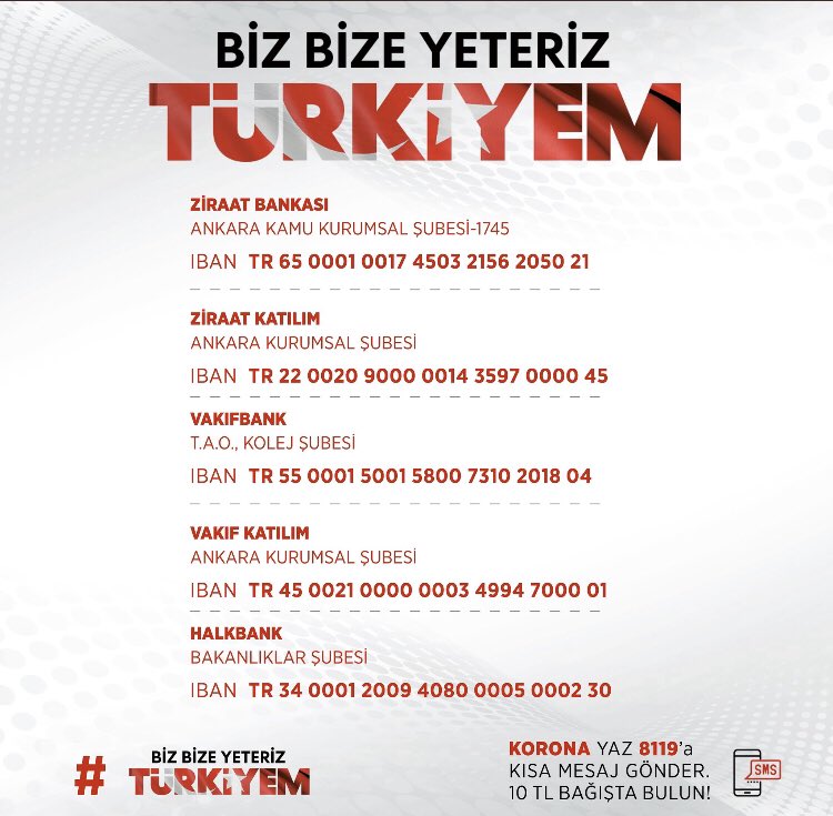 Sayın Cumhurbaşkanımızın himayelerinde başlatılan “MİLLİ DAYANIŞMA KAMPANYASI” çerçevesinde ben de bir aylık maaşımı bağışlayarak bu kampanyaya katılıyorum.
Allah, milletimize, devletimize zeval vermesin.
#bizbizeyeteriz 
#BirlikteBasaracagiz