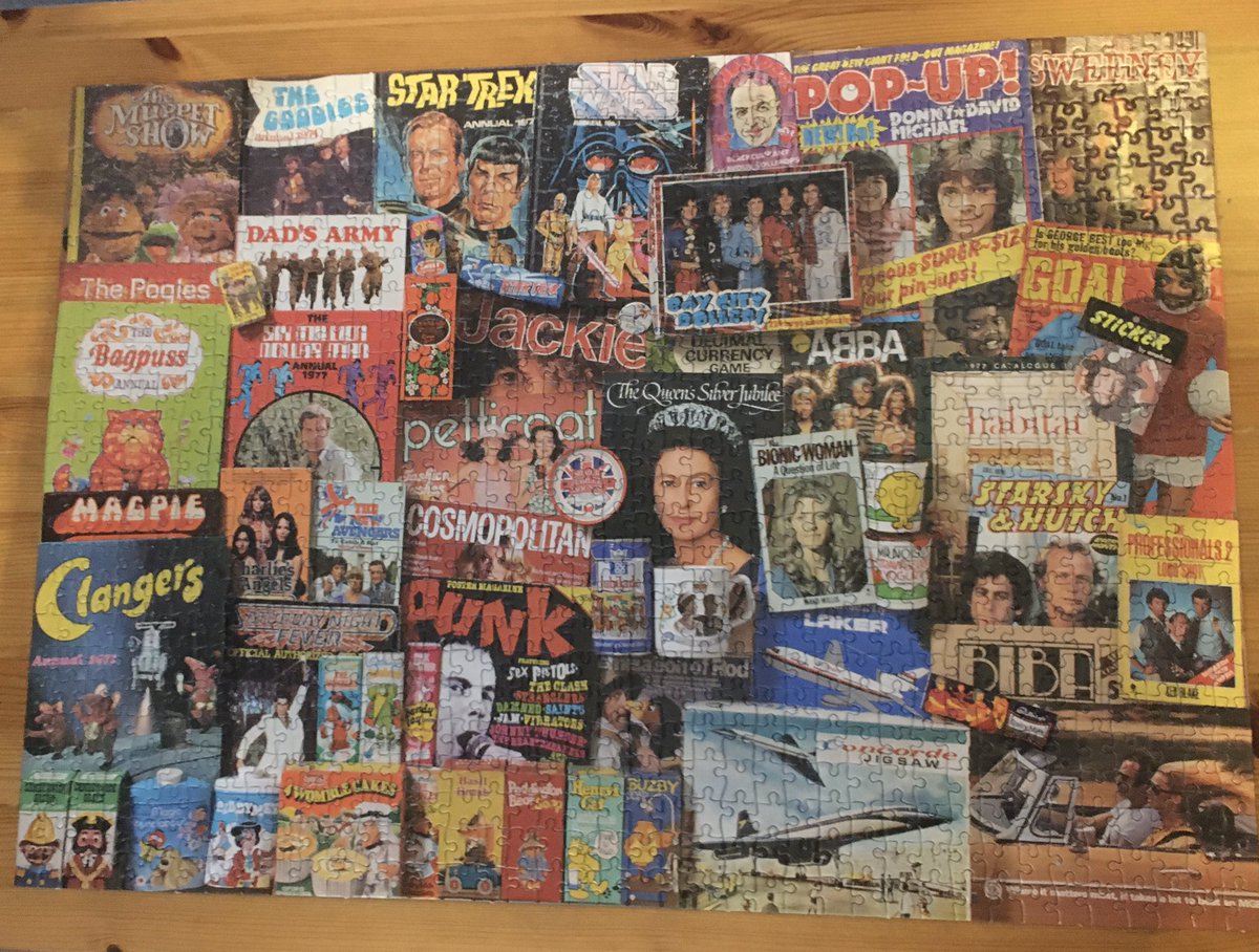 HelenBriscoe's tweet photo. 1st Lockdown jigsaw completed ... there will be more to come! ๐งฉ๐๐งฉ
#StayAtHome #jigsawpuzzles #Spiritofthe70s #HomeEntertainment #jigsawfun https://t.co/eo06Qddwqe