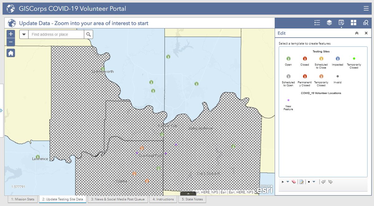 GISCorps's tweet photo. Over 500 GISCorps volunteers have committed to creating and maintaining current COVID-19 test site location data nationwide in partnership with the Esri Disaster Response Program. Read about this massive collaborative effort here: https://t.co/m7FWYQ8fD9 #GISforGood @EsriDRP https://t.co/RjZAGeol4n