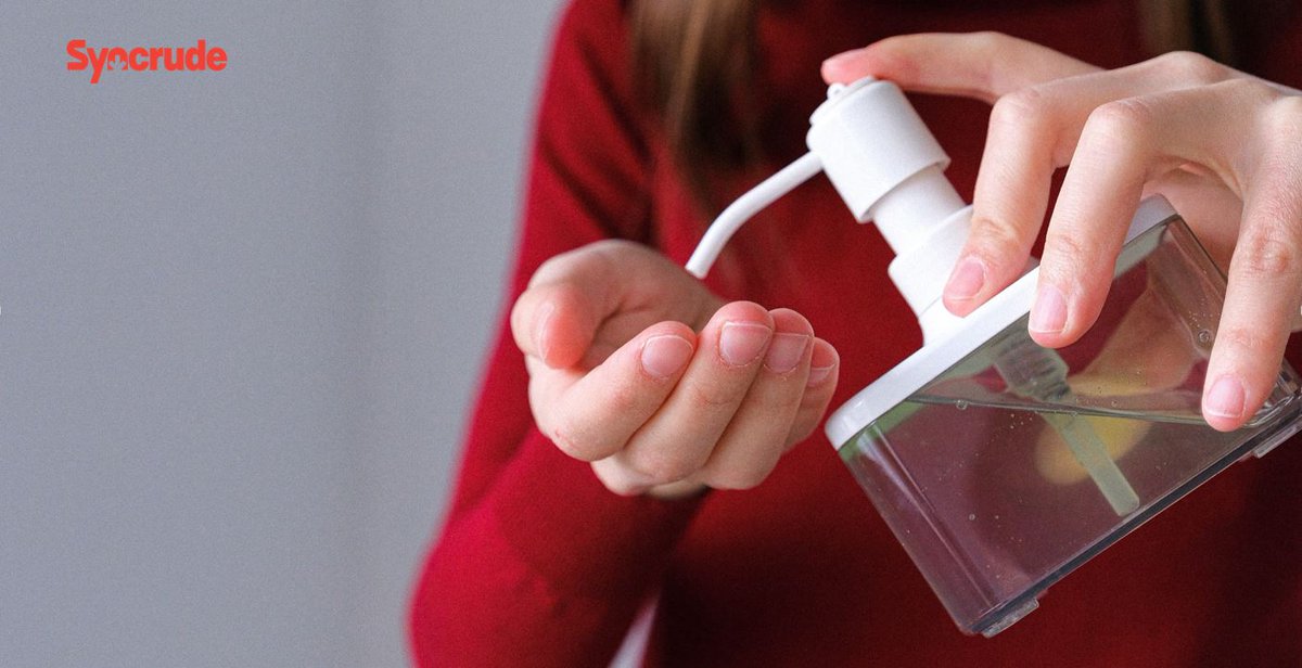 SyncrudeCanada's tweet photo. The cooperation of our employees and contractors on practicing good hygiene as they would to prevent colds and flus, including washing their hands, staying home when sick and cleaning/disinfecting frequently touched surfaces helps slow the spread. #COVID19AB #rmwb #SyncrudeProud https://t.co/4yvlT7uxsj