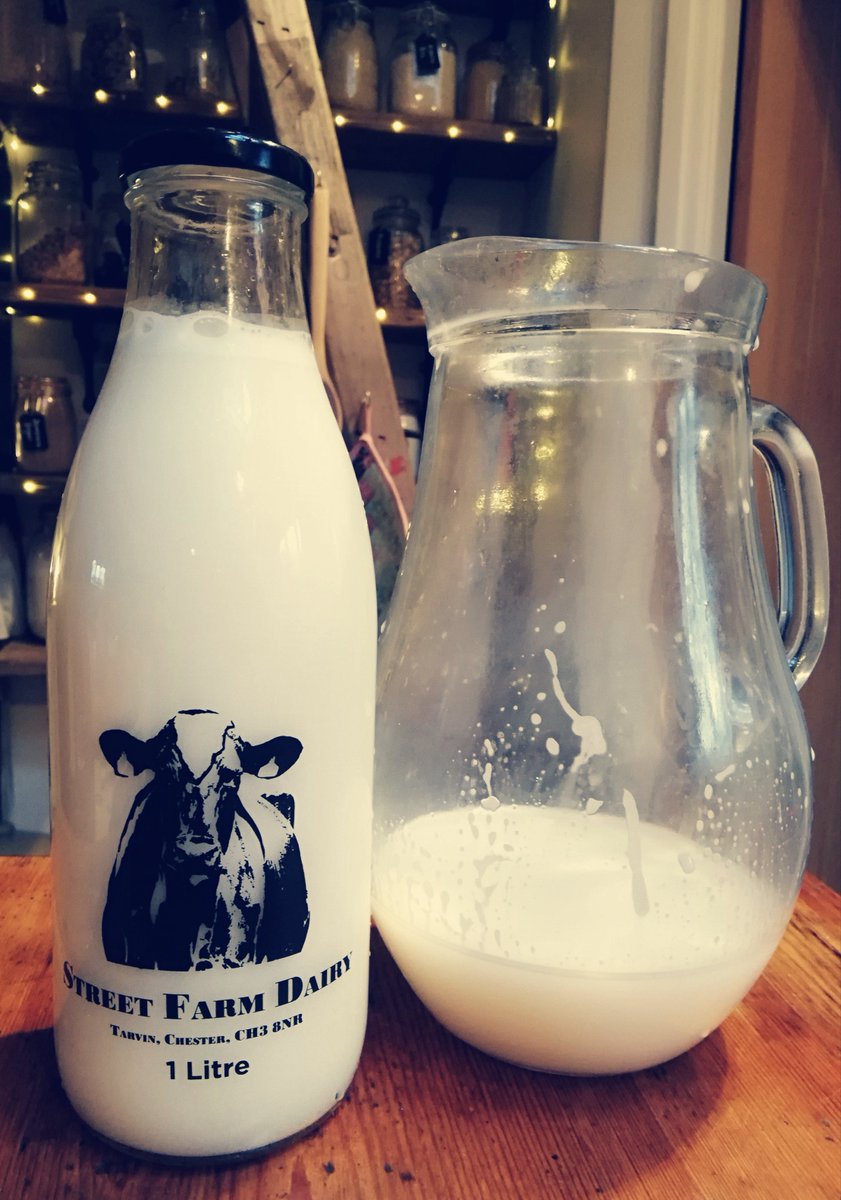 tonypmullen's tweet photo. Found a good use for our old raw milk bottles.  Filled with #homemade #queuebusting #almondmilk perfect for breakfast during #coronalockdownuk #vegan https://t.co/CfA7xjaphm