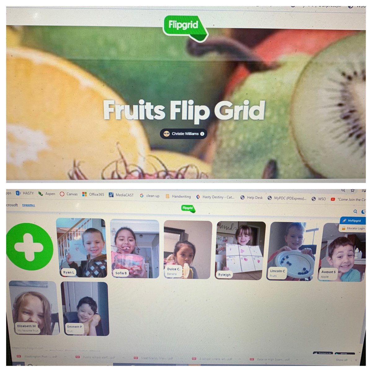 This week we are learning about Nutrition and the five food groups. The children created #flipgrid videos about fruits found in their home or their favorite fruits #prekinders #BeDoHaveGive <a href="/Hasty_Huskies/">Hasty Fine Arts Acad</a> #HastyDLD <a href="/SandiHarrison22/">Sandi Price Harrison</a>