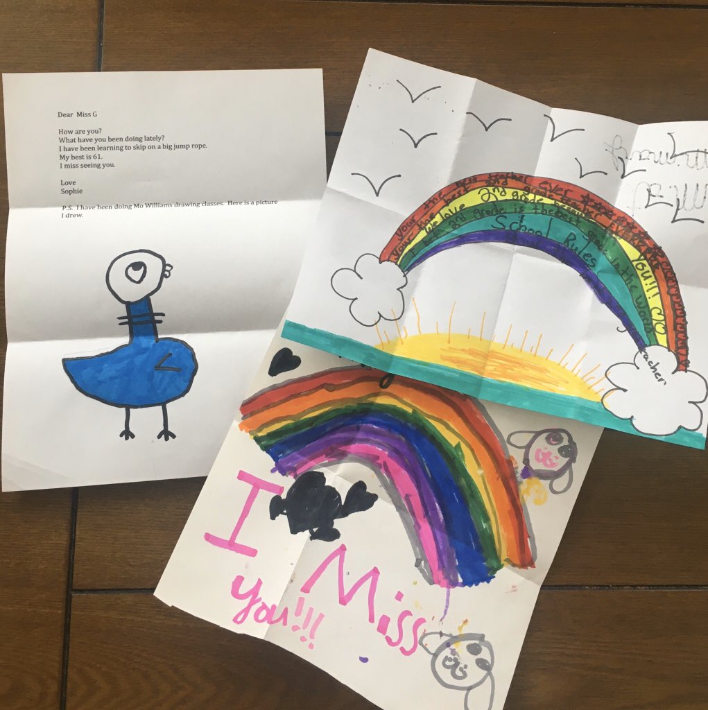 Letters from students will surely brighten up your day! Remembering their smiling faces is what keeps us going during this time at home! Spreading positivity and patiently waiting to see them again. We got this!😊 #sheridanshines #findingjoy67
