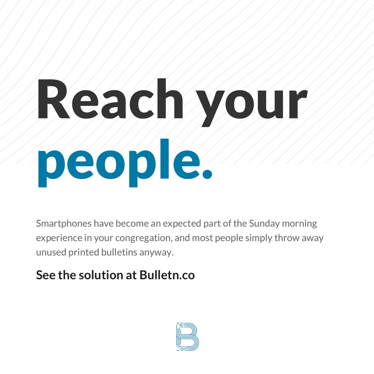 bulletn_app's tweet photo. In this season of #onlinechurch wouldn't it be helpful to have an instantly-updatable tool to keep your congregation up to date? We're offering your first 3 MONTHS #forfree. No pressure to continue after the trial.
.
#churchcomms #churchtools #churchonline #creativechurch https://t.co/h3JFwjHoG2