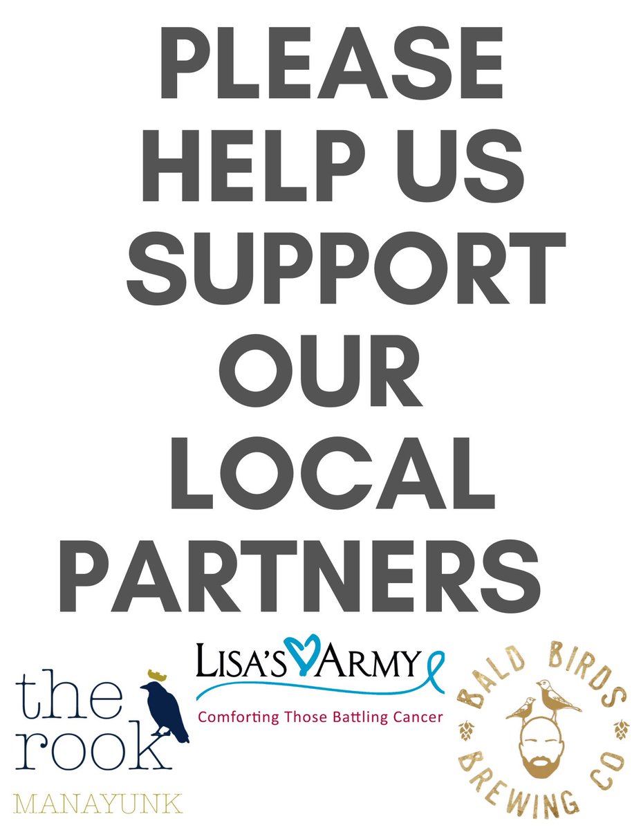 therookmanayunk's tweet photo. Keeping our community in mind during these times, this week we will be donating 10% of your food order to Lisa’s Army when you purchase a 4 pack of Bald Birds Big Bear IPA🐻
More details can be found on our FB or Instagram page! #SupportLocalBusinesses https://t.co/WEC055Nja9