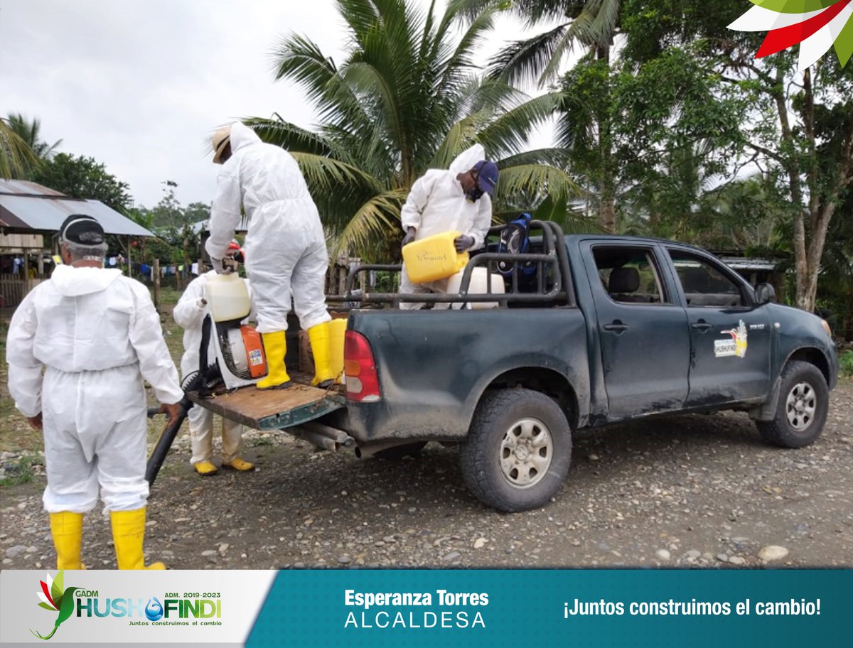AShushufindi's tweet photo. Continuamos con las jornadas de fumigación para prevenir el contagio del COVID- 19. Estos trabajos los realizamos con nuestras brigadas municipales en los recintos; La Primavera, Miss Ecuador y en la precooperativa Provincias Unidas.

#QuedateEnCasa https://t.co/9lmAuKlAOy