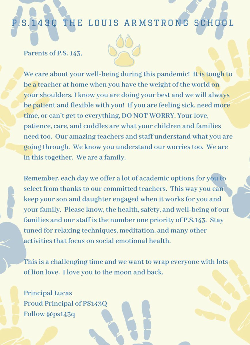 Justine Lucas, Proud Principal tweet media