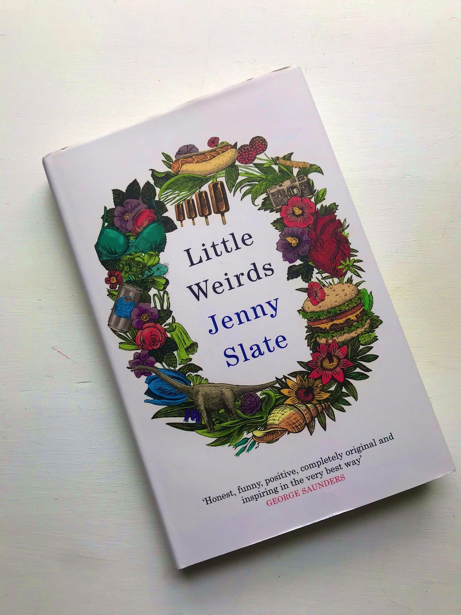 Next: LITTLE WEIRDS by  @jennyslate, who I love, and whose Netflix special I revisited in tandem w/ this book. So joyful!Ostensibly memoir, it’s playful and silly and funny and really thoughtful. Parts made my heart properly ache. She meanders around ideas before striking quick.