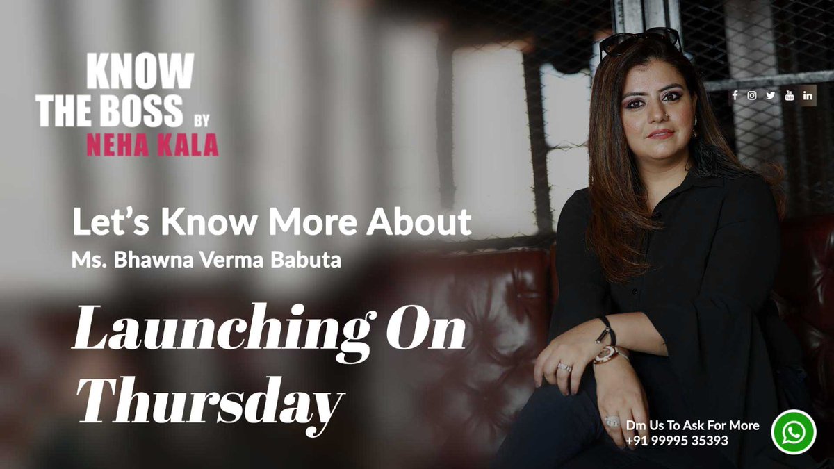 TheRedVelvetC's tweet photo. Super Excited.. when things are not under control, you should work a bit extra and turn the time positive.. Well used Isolation time .. #KnowTheBoss-A Webseries Launching on Thursday...
Shukrana Saiyaa
#NehaKala #KnowTheBoss https://t.co/tPHYthkCAY
