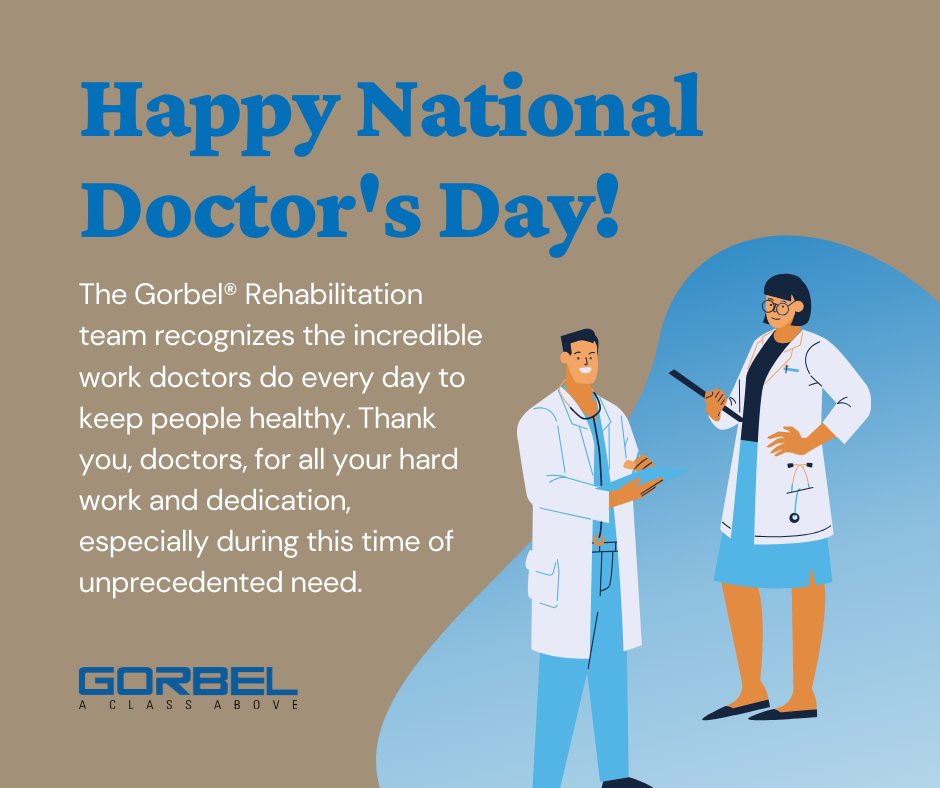 SafeGait's tweet photo. Happy National Doctor’s Day! We are especially thankful for our physicians right now. Do you have a doctor in your life that you’re thankful for? Thank them in the comments below! #nationaldoctorsday https://t.co/RdFpEUq2vC