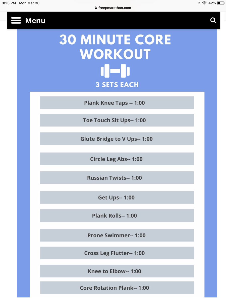 Make fitness a #priority during all of this uncertainty- it will help you feel so much better- both mentally and physically! Here is an ab workout to strengthen your core!