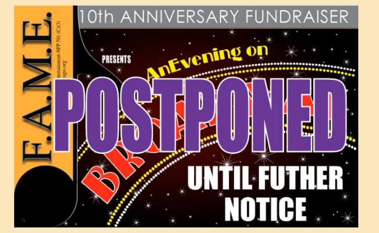 FameChicago1's tweet photo. The safety and security of all FAME participants is always our top priority. 
Therefore, amid COVID-19 concerns we have decided to postpone "An Evening on Broadway" 10th Anniversary F.A.M.E. Fundraiser.
​When we reschedule we will post our new date on all of our social medias. https://t.co/bvrbpPaA4h