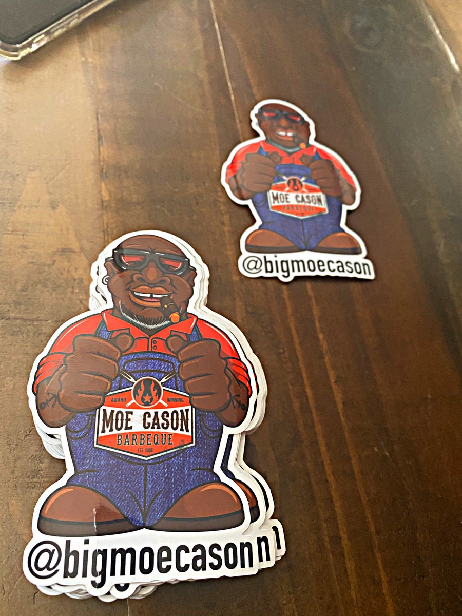Moecasonbbq's tweet photo. Got some awesome new merch for the website! Iโll be including one of these new stickers in every order of $40 or more made on https://t.co/gaLkMfwmGD. #moecason #moecasonbbq #veteran #navyveteran #navy #bbq #bbqlife #bbqbusiness #smallbusiness #smallbusinessowner #bbqfamily https://t.co/JLTP1j3RRe