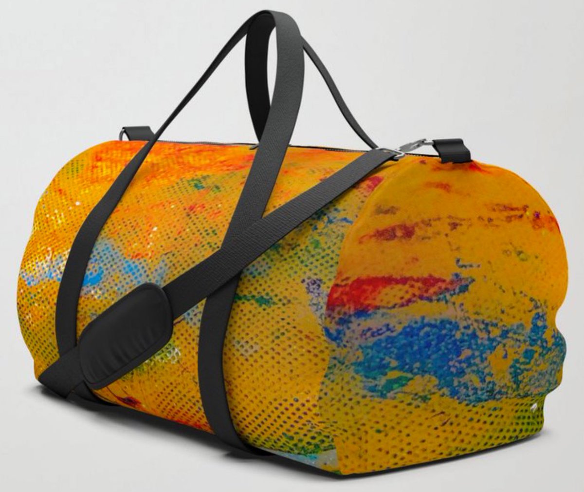 pulaskishepherd's tweet photo. “Paint Splatters on Canvas” Duffle Bag

#PulaskiShepherdCo
#pscsco
#PaintSplattersonCanvas
#DuffleBag
#society6
https://t.co/dN0BhhyOTA https://t.co/iJvxkdKjFz