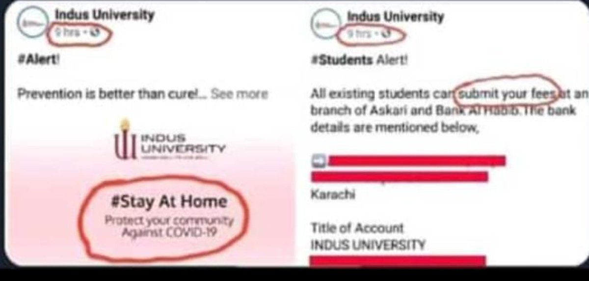 Lala_Pathann's tweet photo. Indus University asked theirs students to submit fee during lockdown otherwise they will not conduct online classes.
#SuspendOnlineClasses
#Boycotonlineclasses https://t.co/p0jHa9eCCT