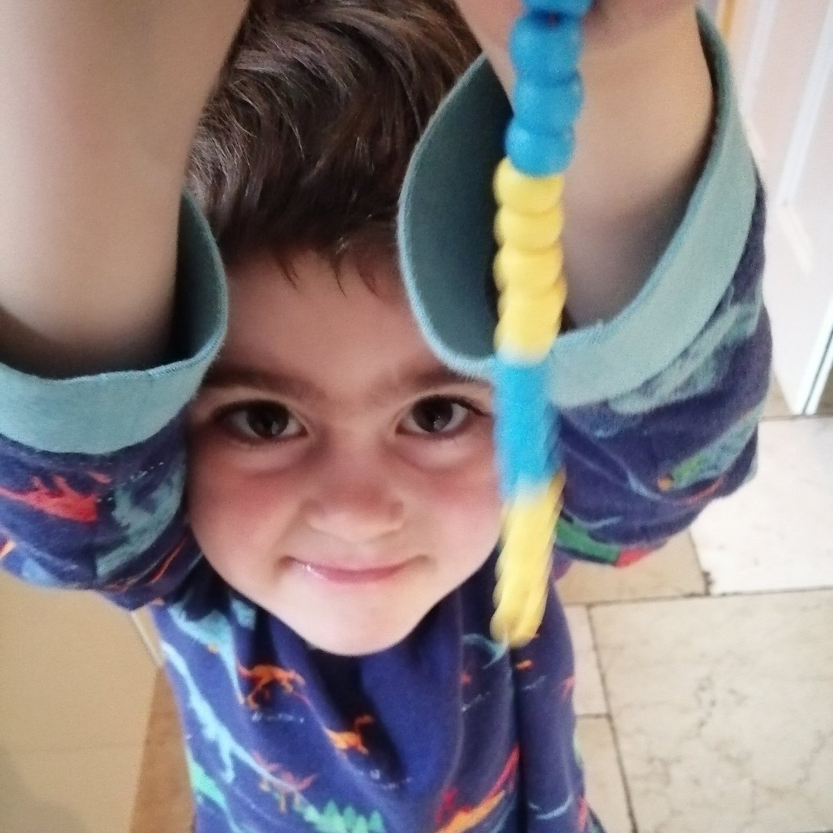 DrHelenDrury's tweet photo. We're finding @MathsMastery resources for #masteryathome are great for giving structure to at least one of our #mathschats each day during #covidhometeach. Today 4yo Peter identified numbers between 10 and 20 on this string of 20 beads, and said what number 'comes next'. https://t.co/rHdG4QvPXU