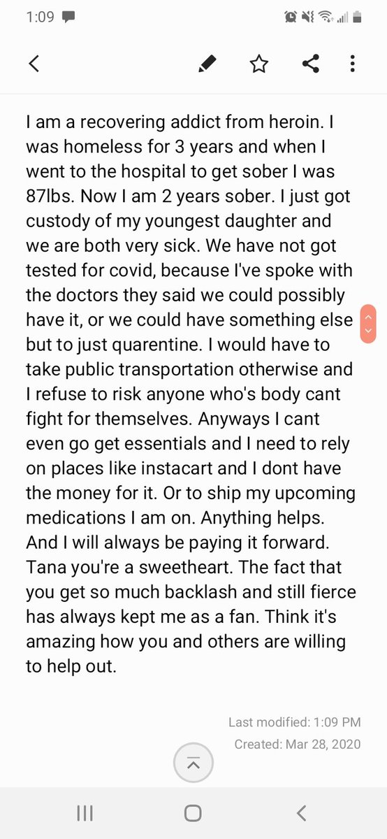 Rach_Wold's tweet photo. @tanamongeau My 18 mo old and I are struggling and really sick. Can't get essentials and are in need. $rachburt2018 https://t.co/NsVBNNNQyO