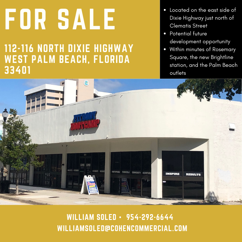 Cohen_Comm's tweet photo. Call William Soled for more information at 954-292-6644 !!
#CohenCommercialRealty #CCR #CommercialRealEstate #CRE #RealEstate #broker #leasing #forlease #retail #restaurant #cafe #westpalmbeach #palmbeach #warehousedistrict #residential #mixeduseproject #ilovewpb #trendy #modern https://t.co/UagwNMoT5B