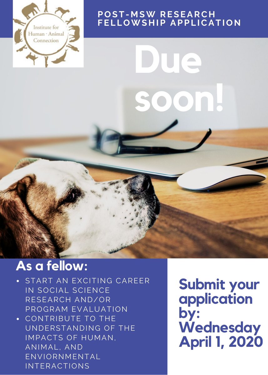 A friendly reminder that application materials for IHAC’s Post-MSW Research Fellowship are due this Wednesday, April 1st by 4:00 p.m. (MST). Learn more and apply at: jobs.du.edu/cw/en-us/job/4…