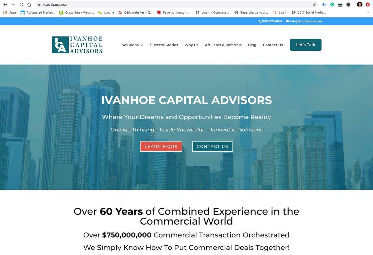 We just launched our #NEWwebsite! Let us know what you think.

#AggressiveLending & #IvanhoeCapitalAdvisors partnership announcement coming next. 

ow.ly/sotx50z0nIS