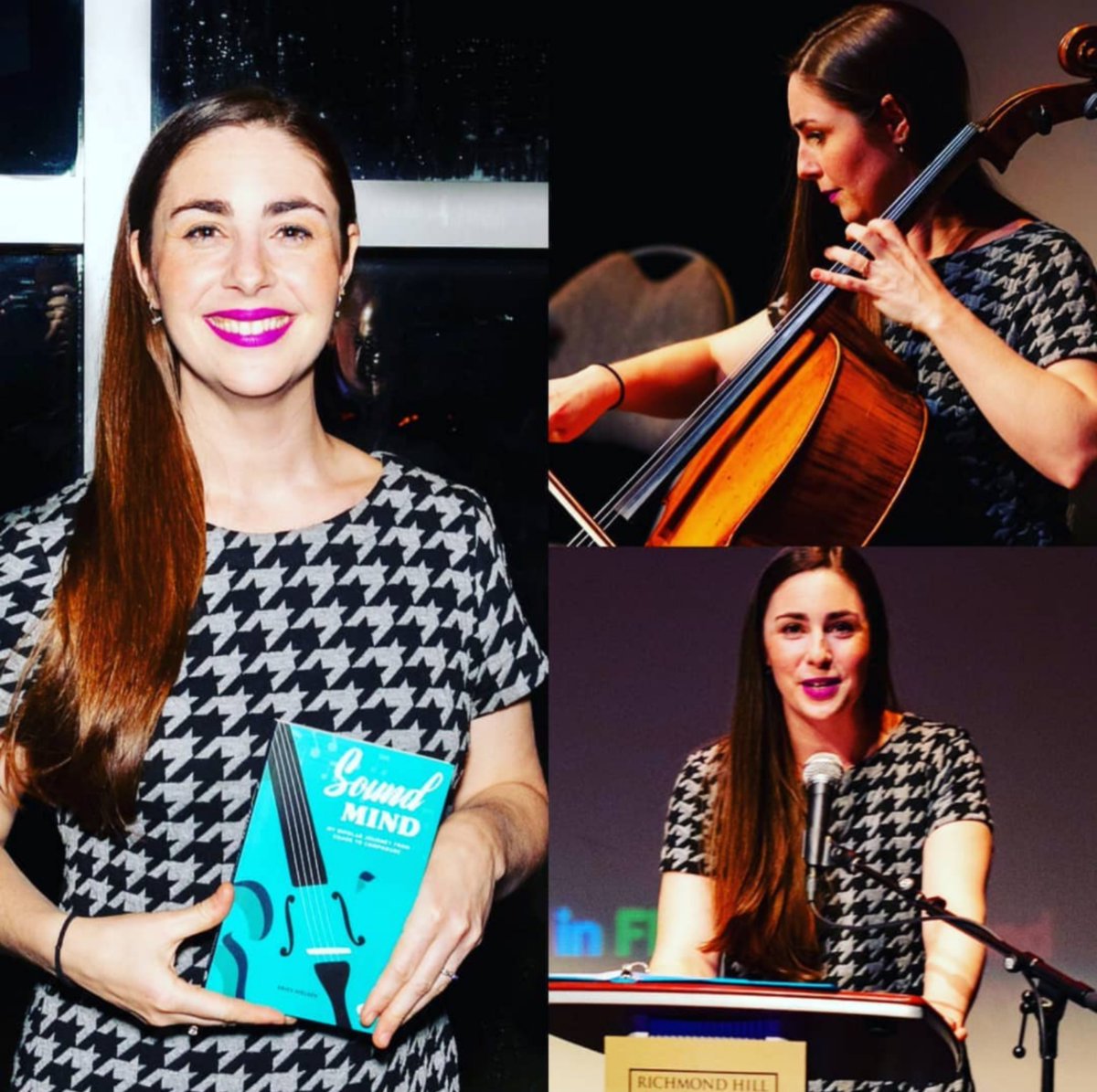 celloerika's tweet photo. ✨#SoundMind turns 1 on #WorldBipolarDay!🎉✨Giveaway on IG!
It's been quite a year, and I look forward to continuing to share my message of #hope, #mentalwellness and #selfcare as a professional #musician, #educator, #author and #speaker 💙 #bipolarSTRONG
 #cellistartistwriter https://t.co/ALbfqSTEnt