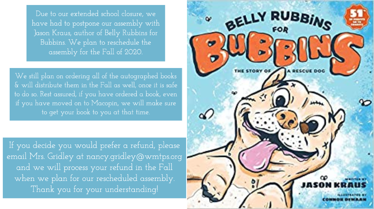 A notice about our postponed assembly and book orders @drdana_dana <a href="/westbrookpta/">Westbrook School PTA</a> @WestMilfordSupt <a href="/daniel_novak_WM/">Daniel Novak</a>
