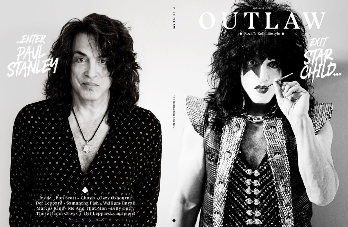 PaulStanleyLive's tweet photo. Here’s The Front And Back Cover Of The New Issue Of A Great Magazine Called Outlaw. I First Saw An Earlier Copy Some Months Back. I Was Happy When They Asked Me To Be The Cover And Feature. A Terrific Article, Interview And Photos. Coming Out Shortly.
https://t.co/Nj5GW77czw https://t.co/MiCTKyekh6