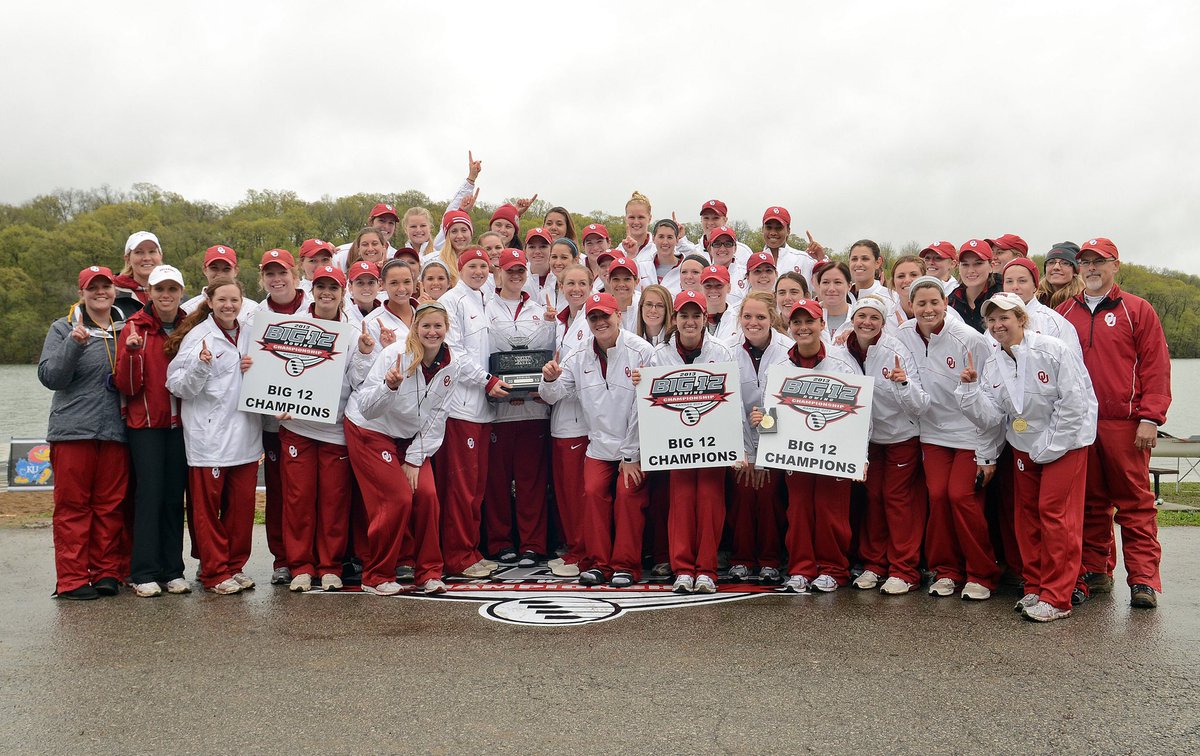 OU_Rowing's tweet photo. 𝙍𝙚𝙛𝙡𝙚𝙘𝙩𝙞𝙣𝙜 on some championship moments. 

#RowU brought home both the Big 12 and C-USA titles in 2013 and qualified to the NCAA Championships for the first time in program history 💪 https://t.co/KpGlBWQ6aS