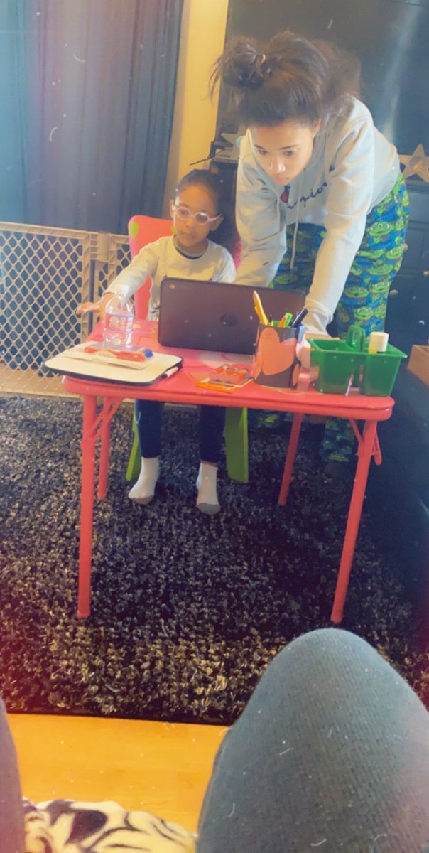 Big sisters helping little sisters- virtual learning henneseyrising