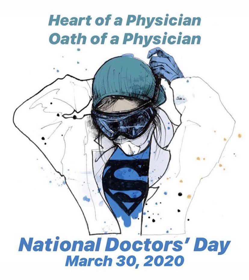 pittpharmacy's tweet photo. Happy National Doctors’ Day! We’re so appreciative of the work physicians do every single day. But today, in the midst of this pandemic, we especially want to express our gratitude. @PittMedSEC @PittMedAlum @PittMedStudents @pittpharmacy @PittTweet https://t.co/sCNFKgwPTN