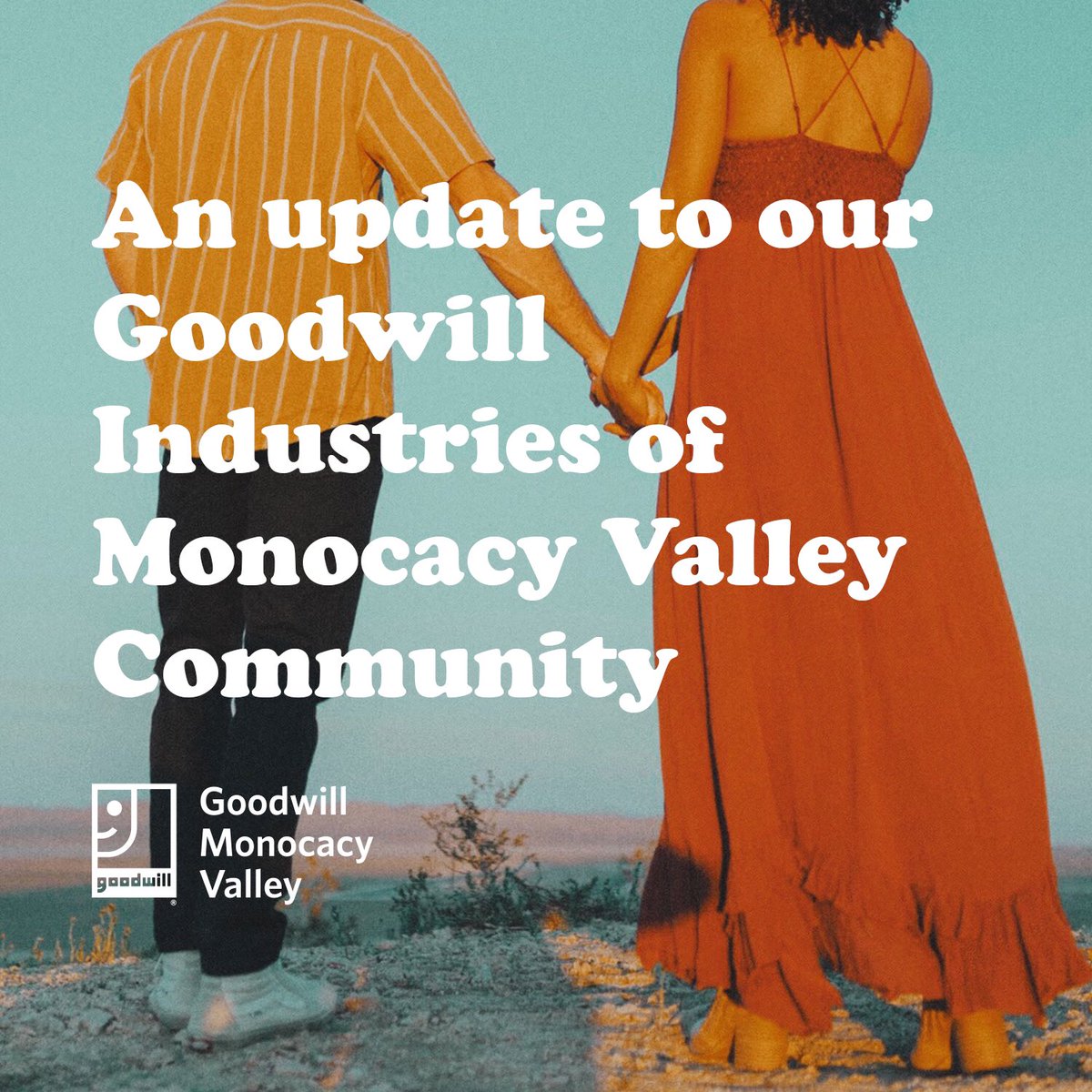 ⚠️ Due to Maryland’s stay-at-home order, our operations are closed. Social channels are not being monitored at this time. For updates, visit: goodwillmv.org