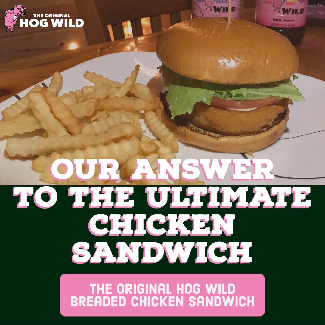 TheHogWild's tweet image. Our Breaded Chicken Sandwich is available for Carry Out! Just give us a call and we'll get it ready for you to pick up! (708) 371-9005 #CarryOut #ChickenSandwich #SimpleButDelicious #TakeOut