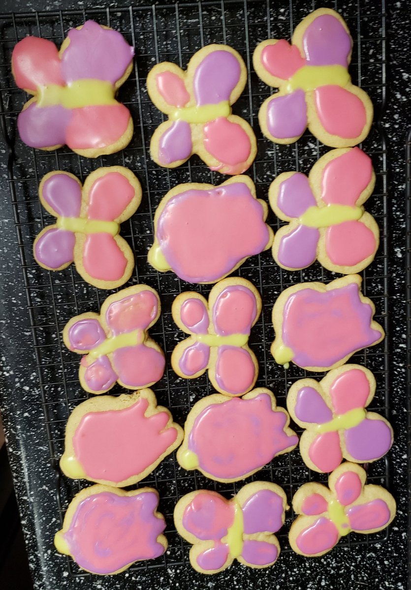 It's spring and we're all stuck inside, so have some messy butterflies and tulips.