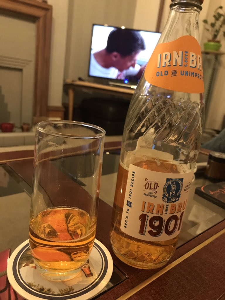 Beverage 12: Old & Unimproved Irn Bru.This has caused much controversy, but following taste tests against the current recipe, I believe it to be superior. Somehow it doesn’t taste as sweet. Stronger, classic Irn Bru flavour. Goes well with the best film ever, Rain Man.9.6/10.