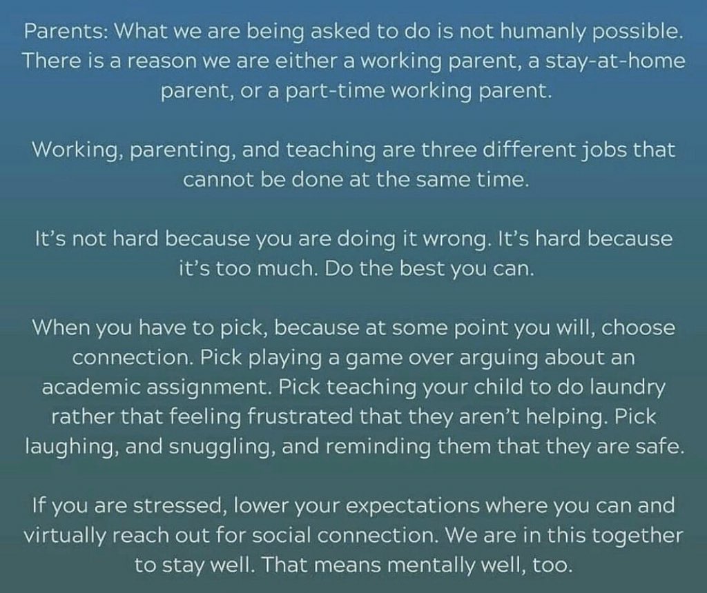 Take care of you and your family during these difficult times. Take advantage of this time to reconnect with the simple things in life. Remember we are in this together! ❤ @WaxpoolES The most important thing right now isn't academics, it's relationships. #buildrelationships