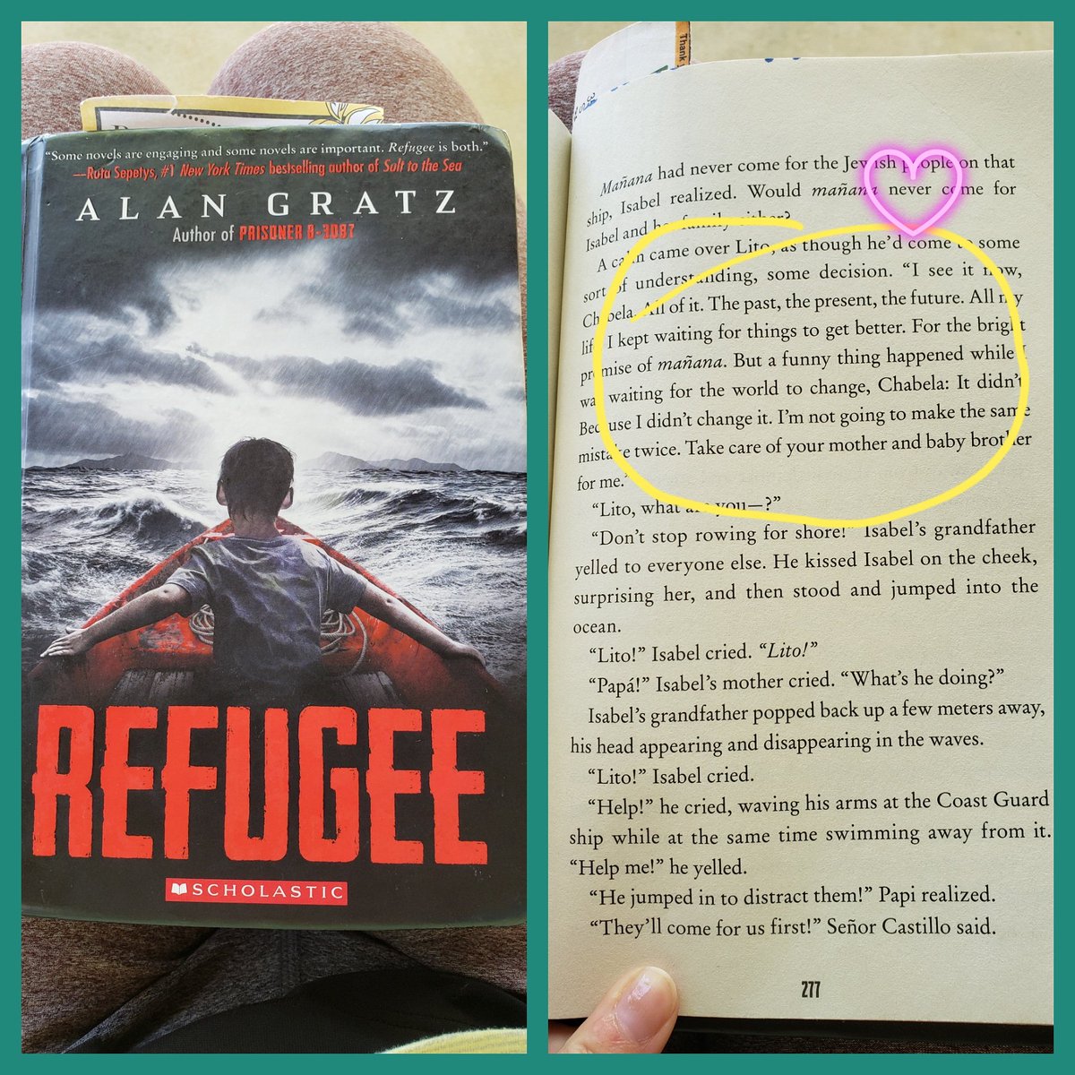 Wow, my students were right. This book and this particular passage is EVERYTHING!
#booklove #buildyourstack #projectlit
<a href="/AlanGratz/">Alan Gratz</a>