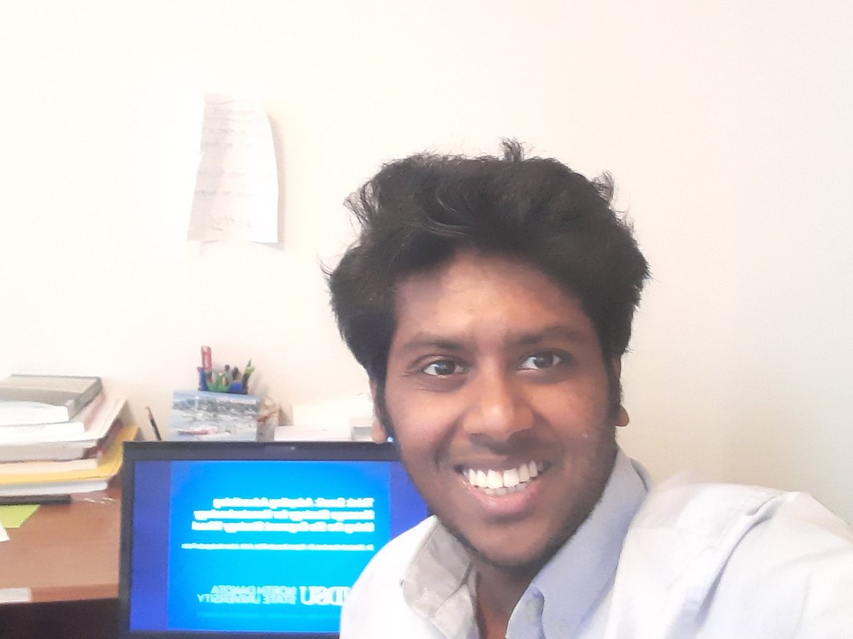 COVID-19 did not stop Ishan Kodagoda-Peiris from presenting his team's Grand Challenges research at the virtual American Academy for Advertising conference. The manuscript, co-authored with Drs. Elizabeth Crawford and Rajani Ganesh-Pillai, focused on messaging strategy. <a href="/NDEPSCoR/">North Dakota EPSCoR</a>