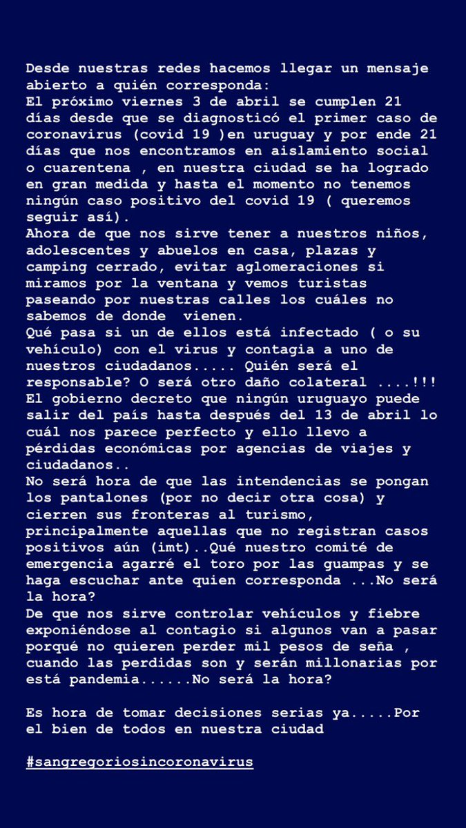 alex_Alcalde2's tweet photo. #SanGregoriosinCoronavirus https://t.co/Q7WoEfsO7c