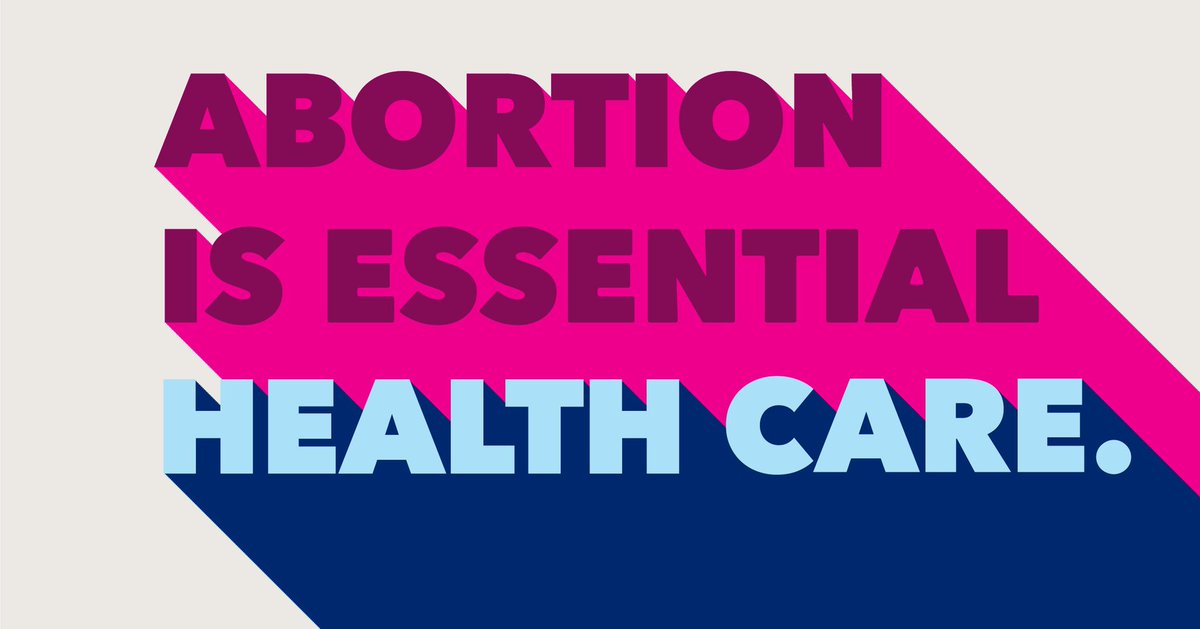 Abortion is essential, time-sensitive health care, and now is not the time to play political games with people's health care. #AbortionIsEssential