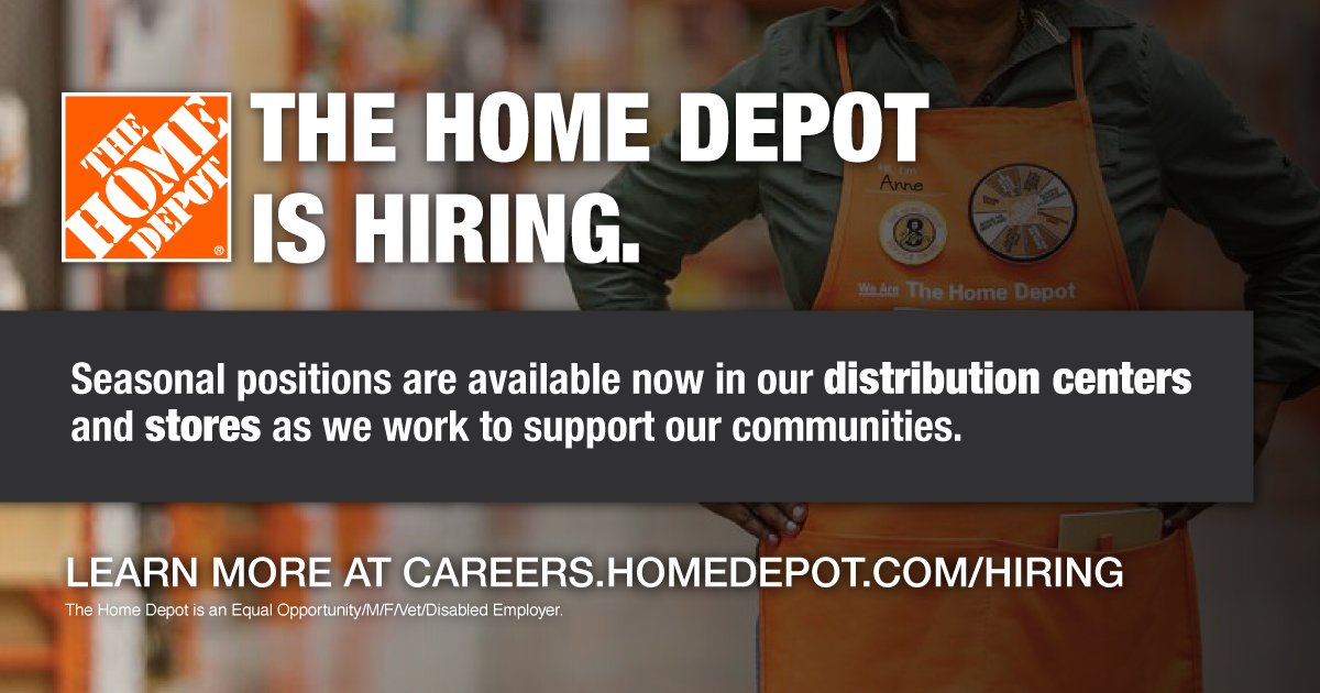 AmyQuintoTHD's tweet photo. We’re Here to Help. Join our warehouse or store teams today: https://t.co/eTu3B66Eq7 https://t.co/TDjqx0X1aK