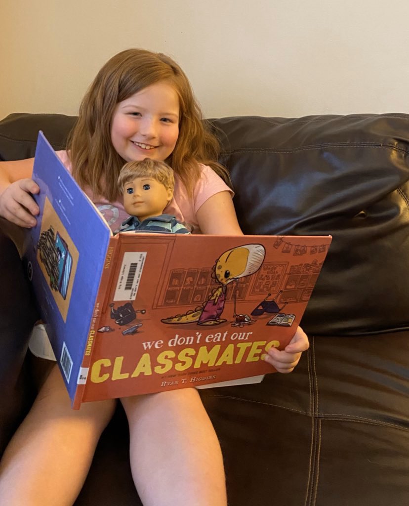 NRAEteach's tweet photo. HCSreads2020
Reading a new book from our favorite librarian @nicolegalletta @BigRidgeElem https://t.co/icLbcXnVHP