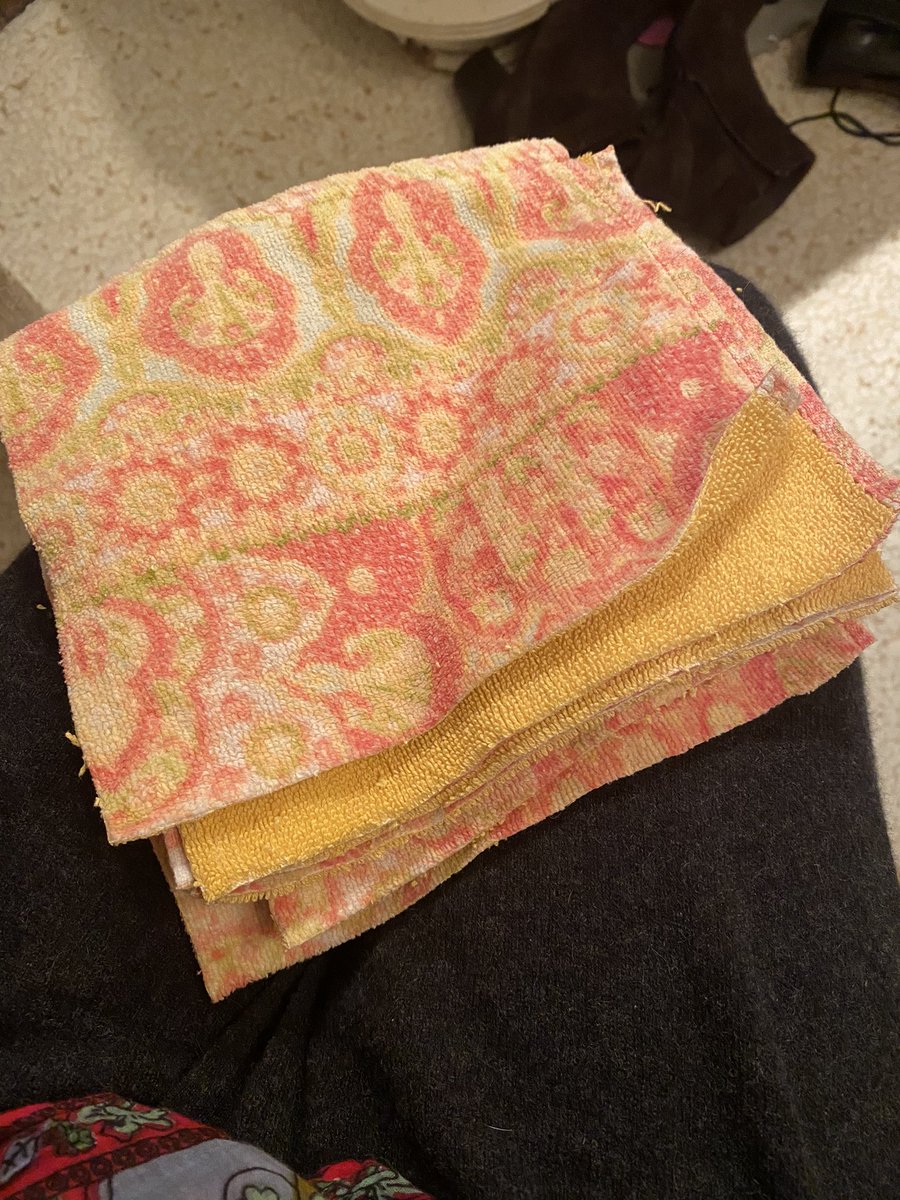 inKittenVeritas's tweet photo. @grasshoppr93 Or use what green eco blogs call #familycloth. That’s what I’ve been doing since this nightmare began. Cut up old towels. Use dry for #1, moistened for #2. Drop into ceramic diaper pail (or similar) of bleach solution til laundry time. (Our washer has a sanitize cycle, cool.) https://t.co/4AxLtAcd7q