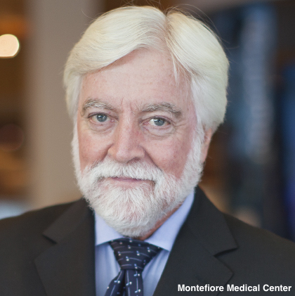 ABC's tweet image. Dr. James Goodrich, a world-renowned pediatric neurosurgeon and director of the Division of Pediatric Neurosurgery at Montefiore Medical Center, has died of COVID-19 complications. abcn.ws/3bAqzFc