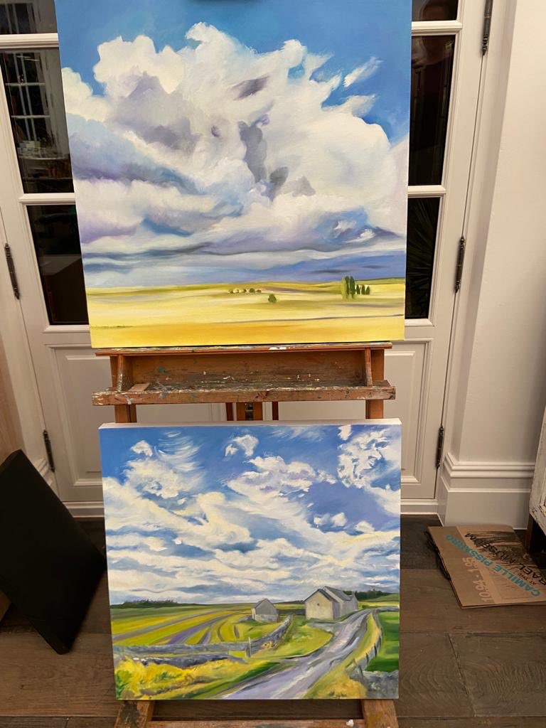 LStorer77's tweet photo. Two 60 x 60 cm oil paintings on canvas 2020 https://t.co/wmGnHbmNky