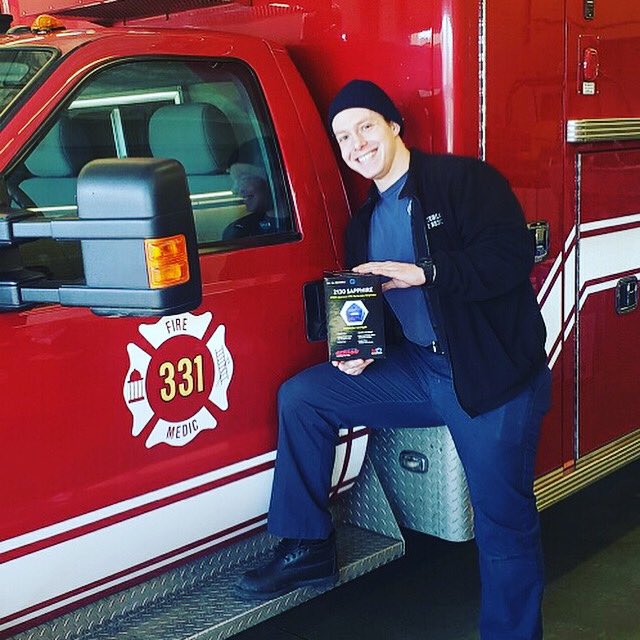 WlooFireChief's tweet image. A big thanks to Hawkeye Community College for donating a number of masks for our team!  Take care of each other. #stayhome